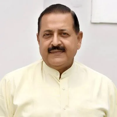 Archival portrait of Dr. Jitendra Singh in a cream kurta